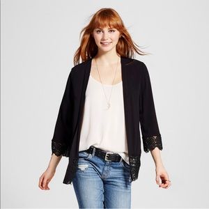 BRAND NEW Women’s lace-trim kimono-Xhilaration NWT